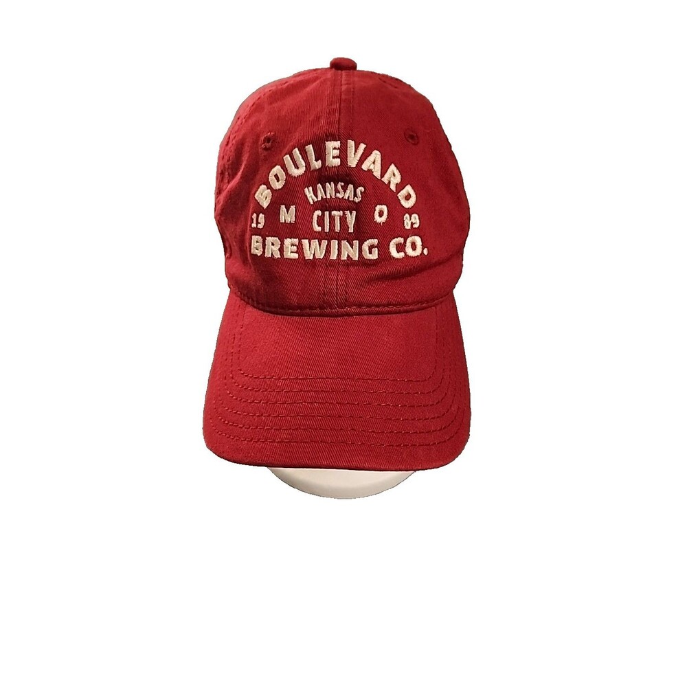 Boulevard Brewing Embroidered Kansas City MO Red Adjustable Baseball Hat